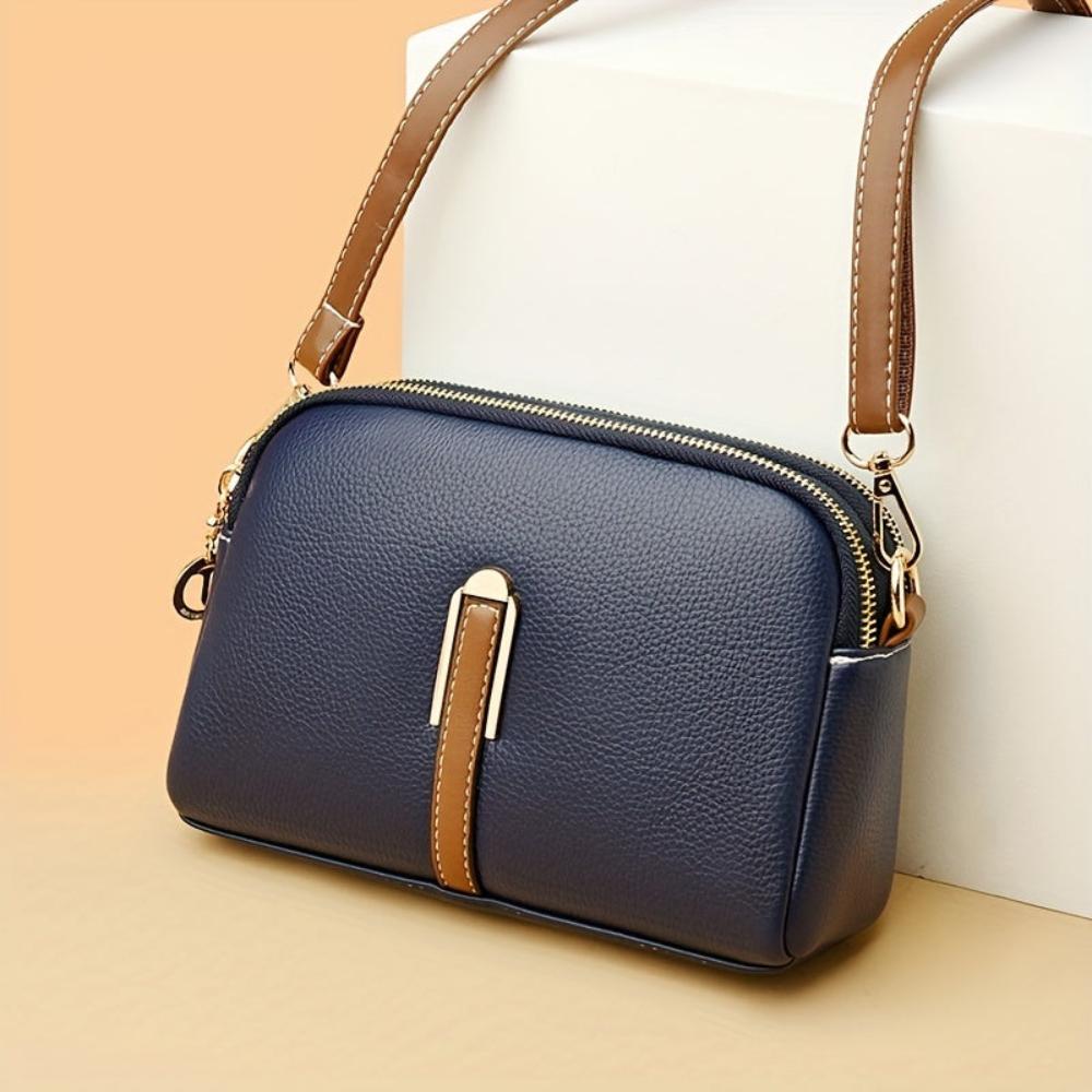 Torba crossbody Mila Litchi z wytłoczeniami