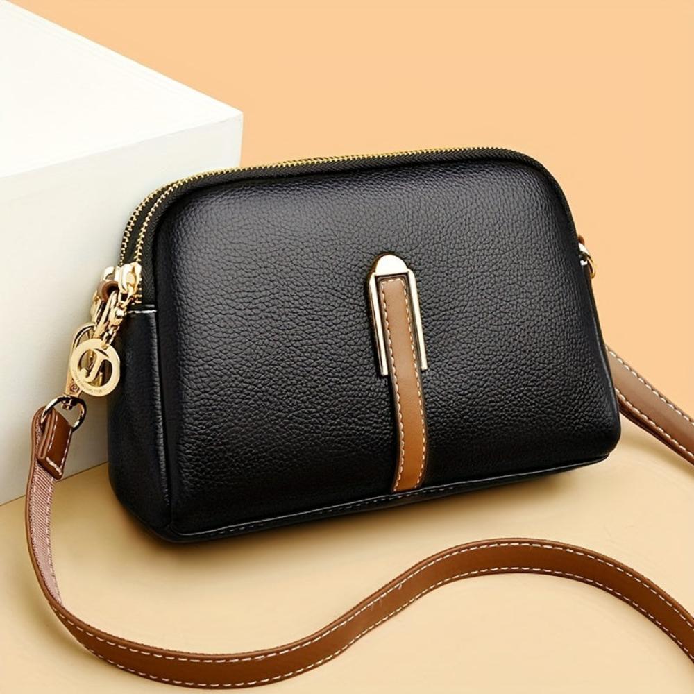 Torba crossbody Mila Litchi z wytłoczeniami