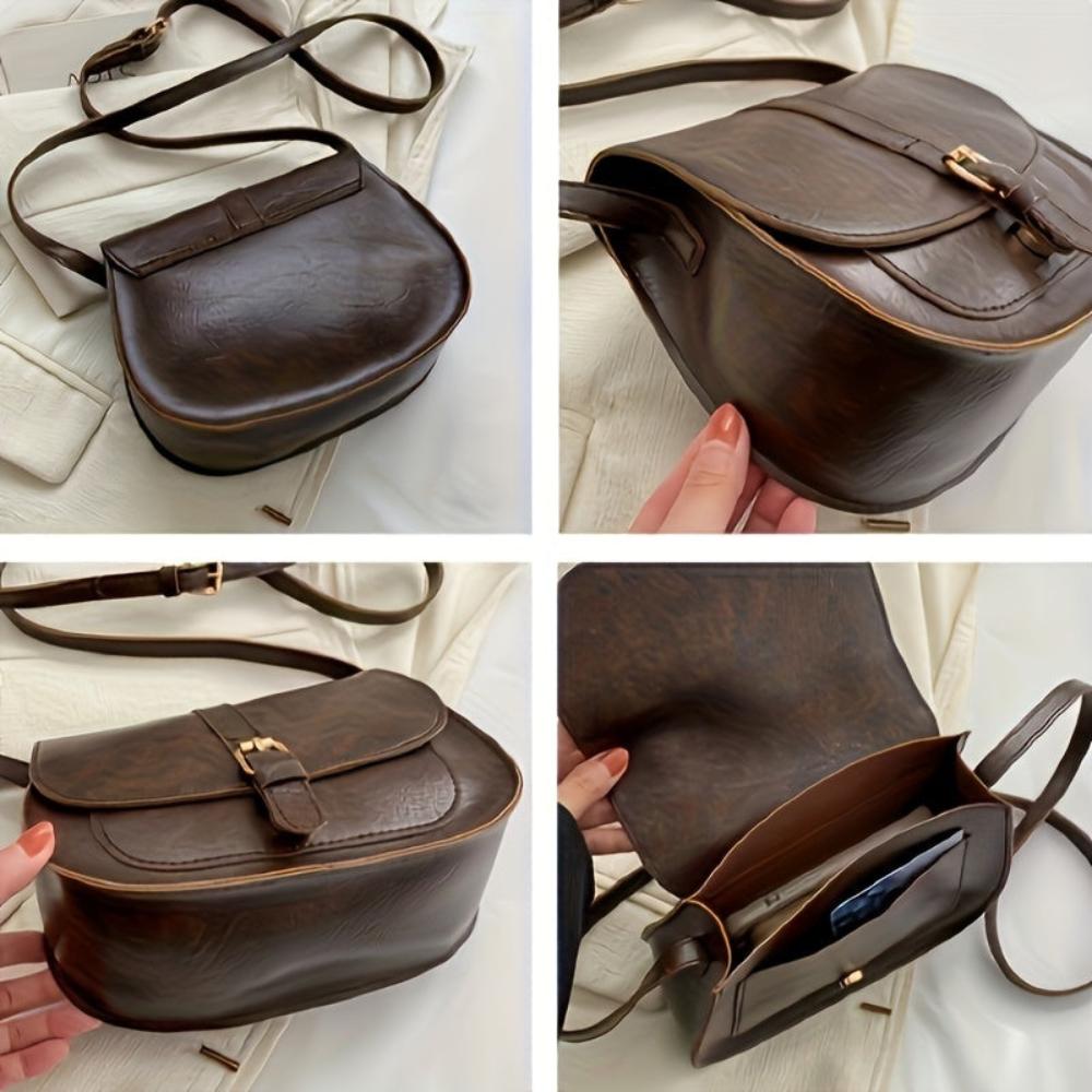 Evelyn Classic Saddle Crossbody Tasche