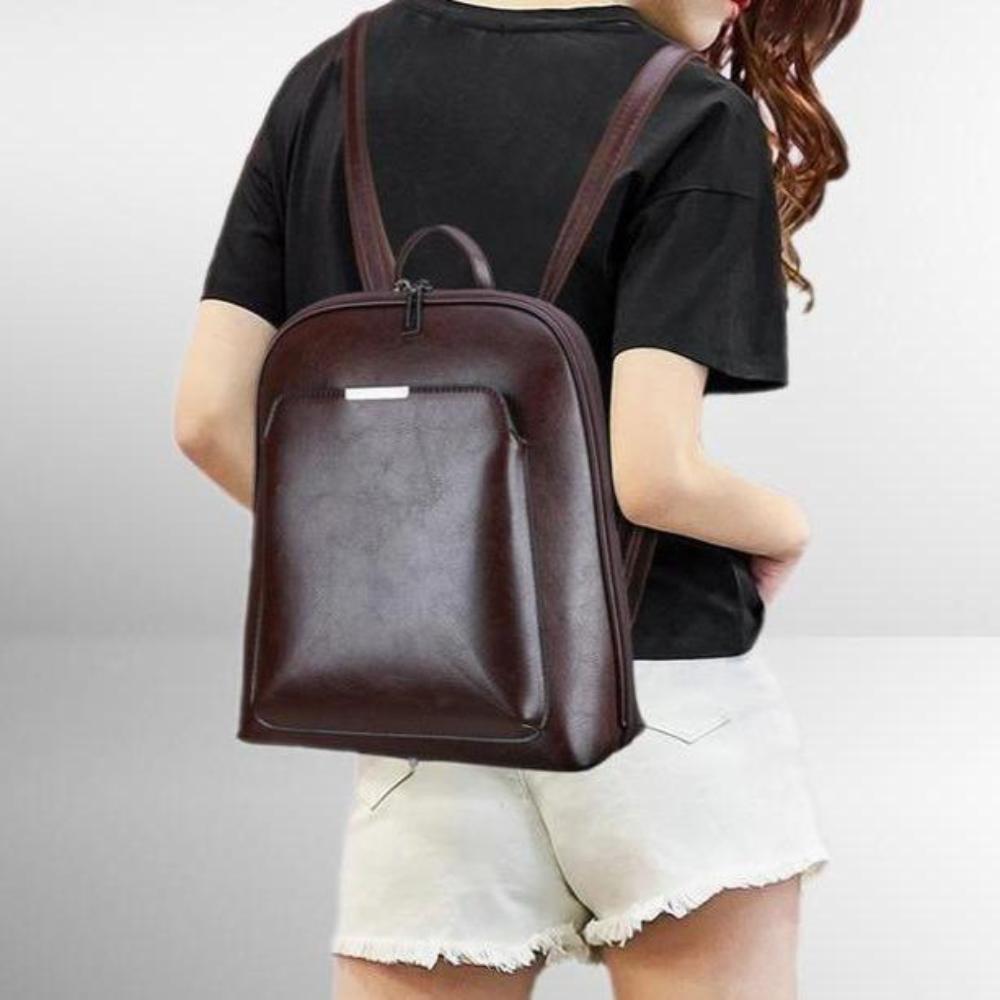 Klasyczny plecak z podwójnym zamkiem błyskawicznym – elegancki design