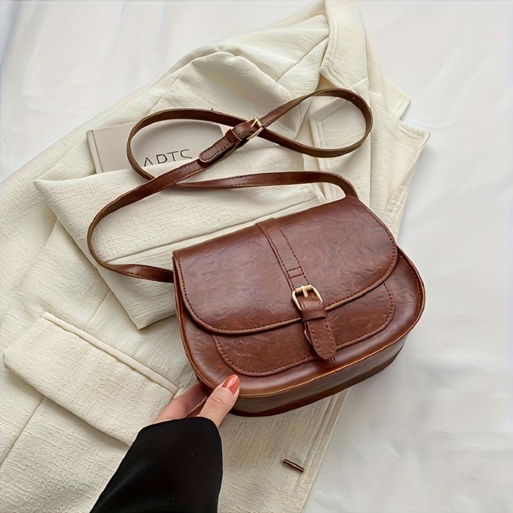 Evelyn Classic Saddle Crossbody Tasche